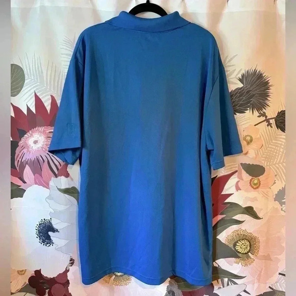 PGA Tour Men’s Airflux Blue Polo 2X - Picture 2 of 3